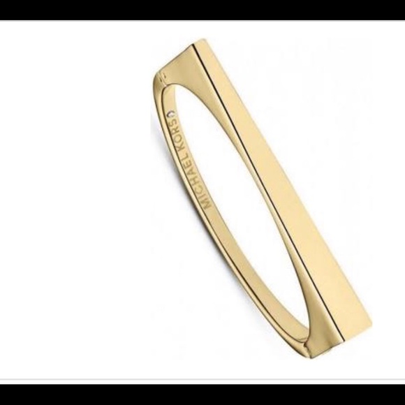 Michael KORS Bracelet Gold tone Asymmetrical Hinge - Picture 5 of 8